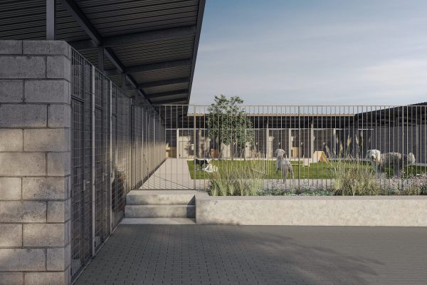 Areál psího útulku, Hodonín, vizualizace