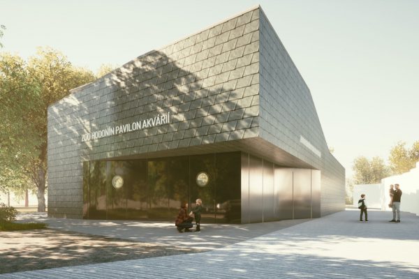 Pavilon akvárií, ZOO Hodonín, vizualizace, pohled 1