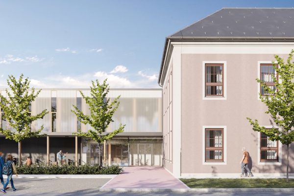 Rekonstrukce ZŠ Domanín, vstup